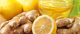 Вода с лимоном и имбирем