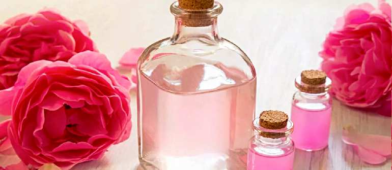 Цветы розы и розовая вода