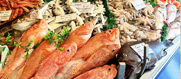 морепродукты и рыба с омега-3 кислотами