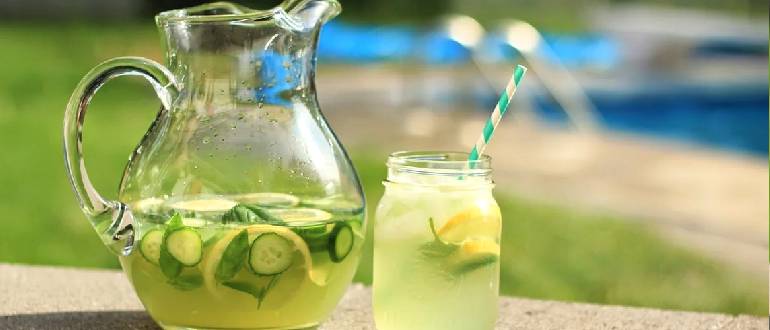 огуречно-лимонный напиток